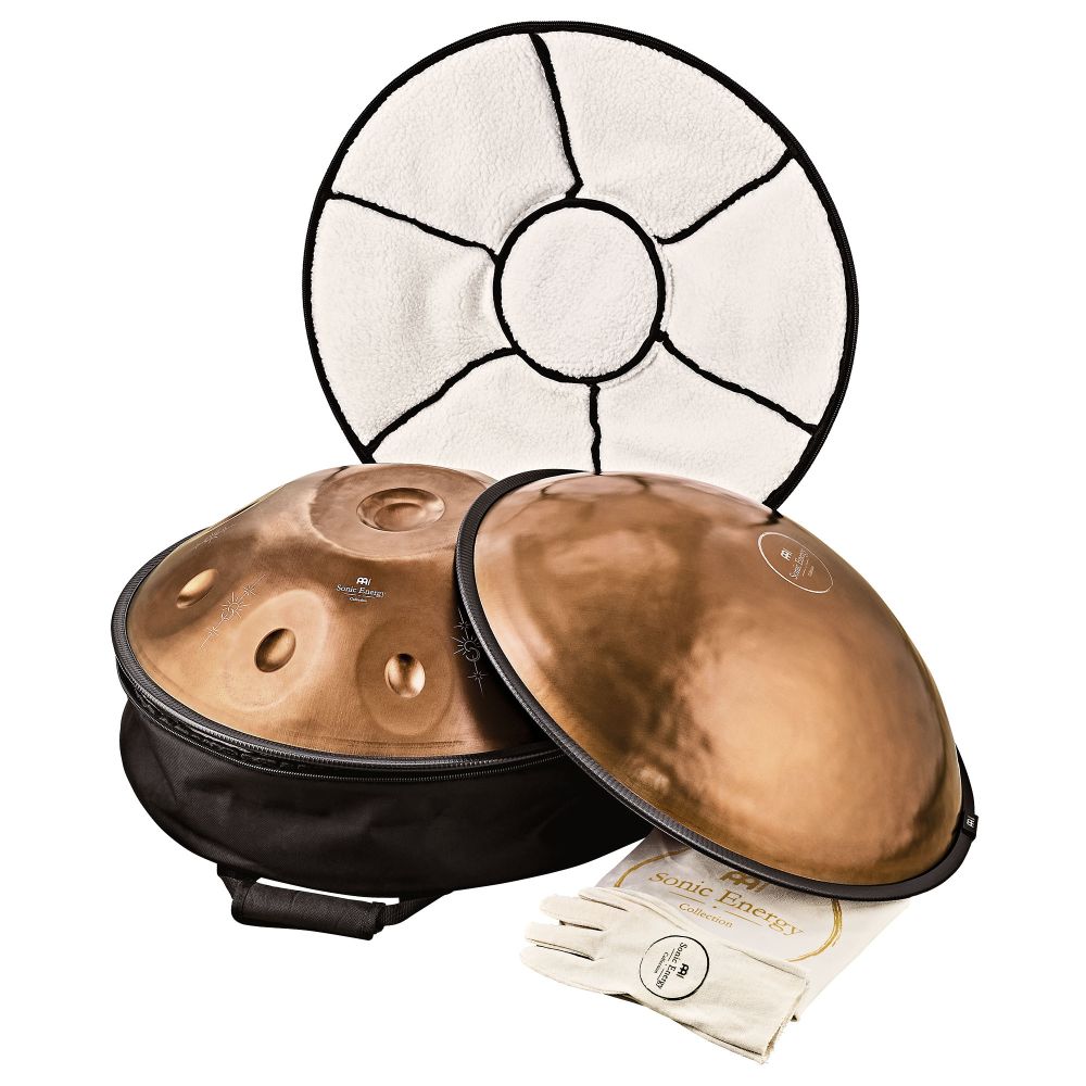 MEINL HPSTL92CU Sonic Energy Sensory Handpan Edelstahl C# Moll 9 Töne 432 Hz - Vintage Kupfer