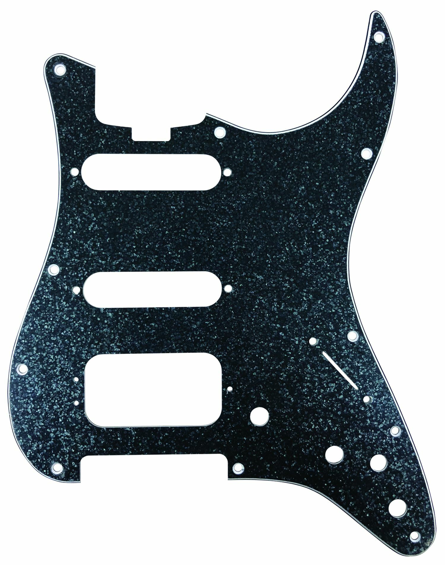 D'Andrea ST-Style HSS Pickguard (DPP ST BKS HSS), Black Sparkle