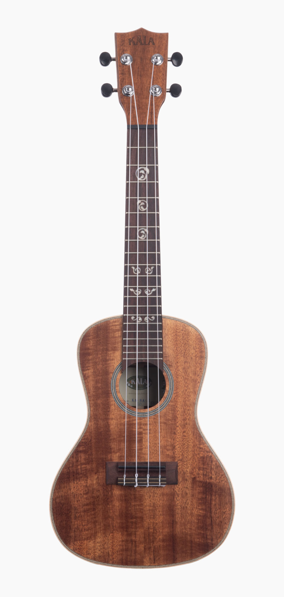 KALA KA-SA-C - All Solid Acacia Concert Ukulele, with Case (UC-C)