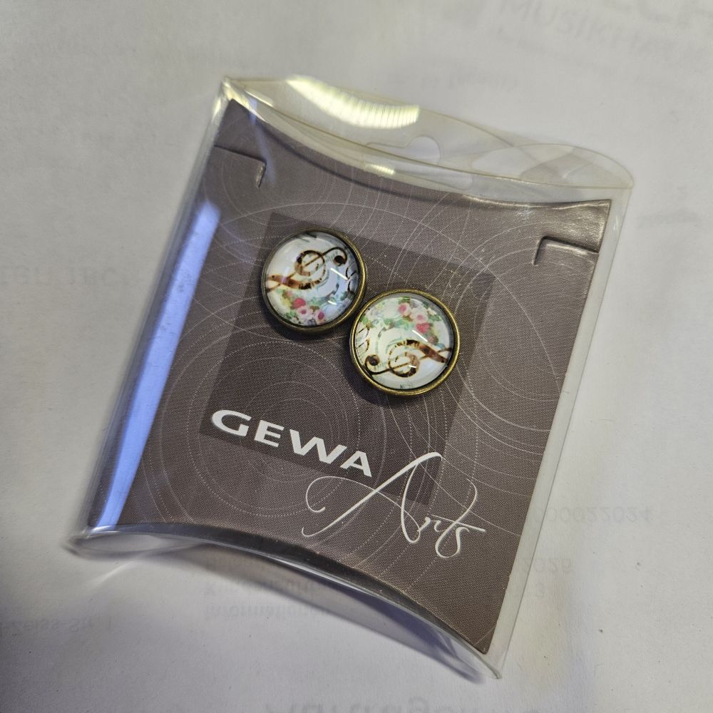 Gewa Ohrringe antik, Violinschlüssel