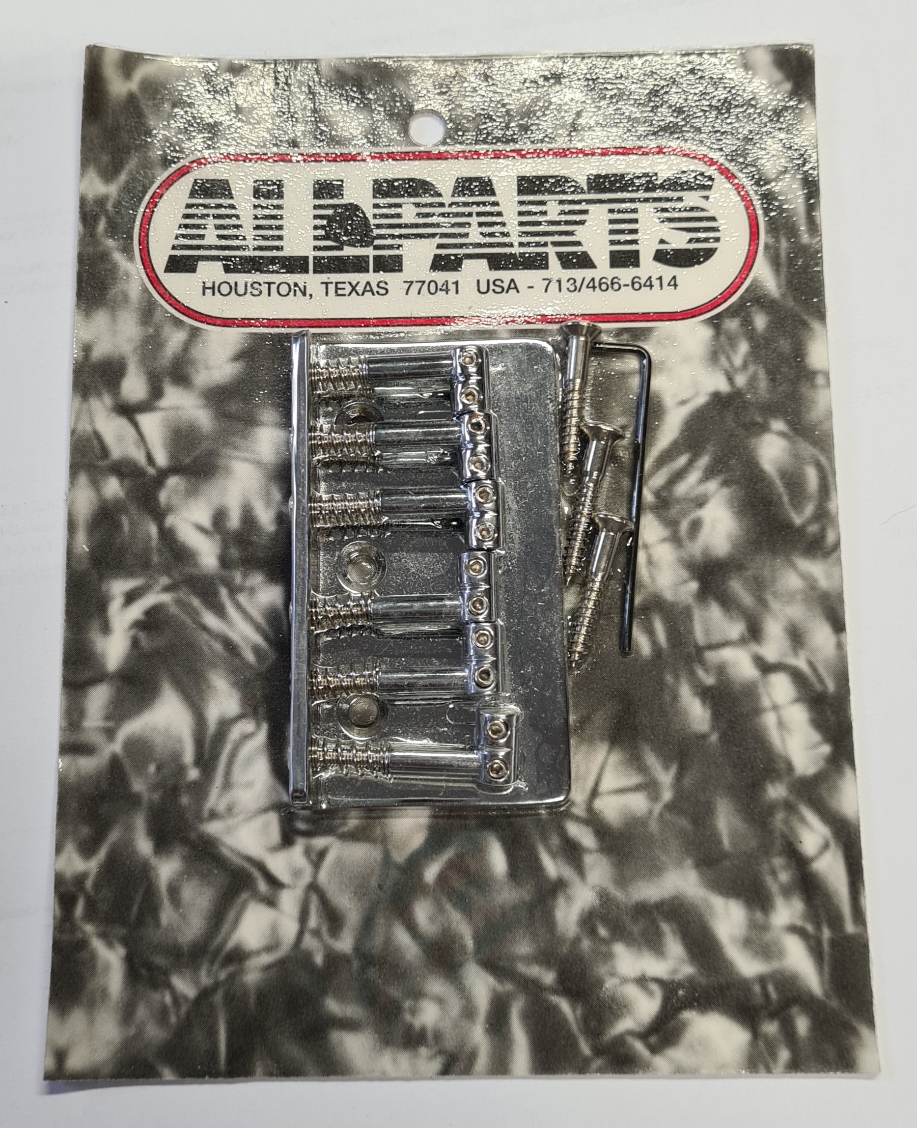 Allparts SB-0190 Non-Tremolo Top Loading Bridge, chrome