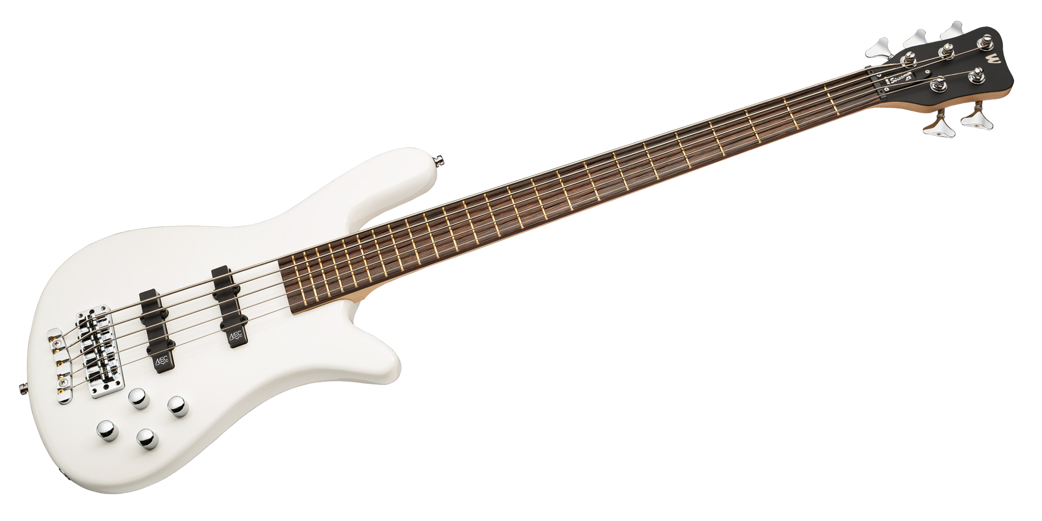 Warwick RockBass Streamer LX, 5-String - Solid White High Polish