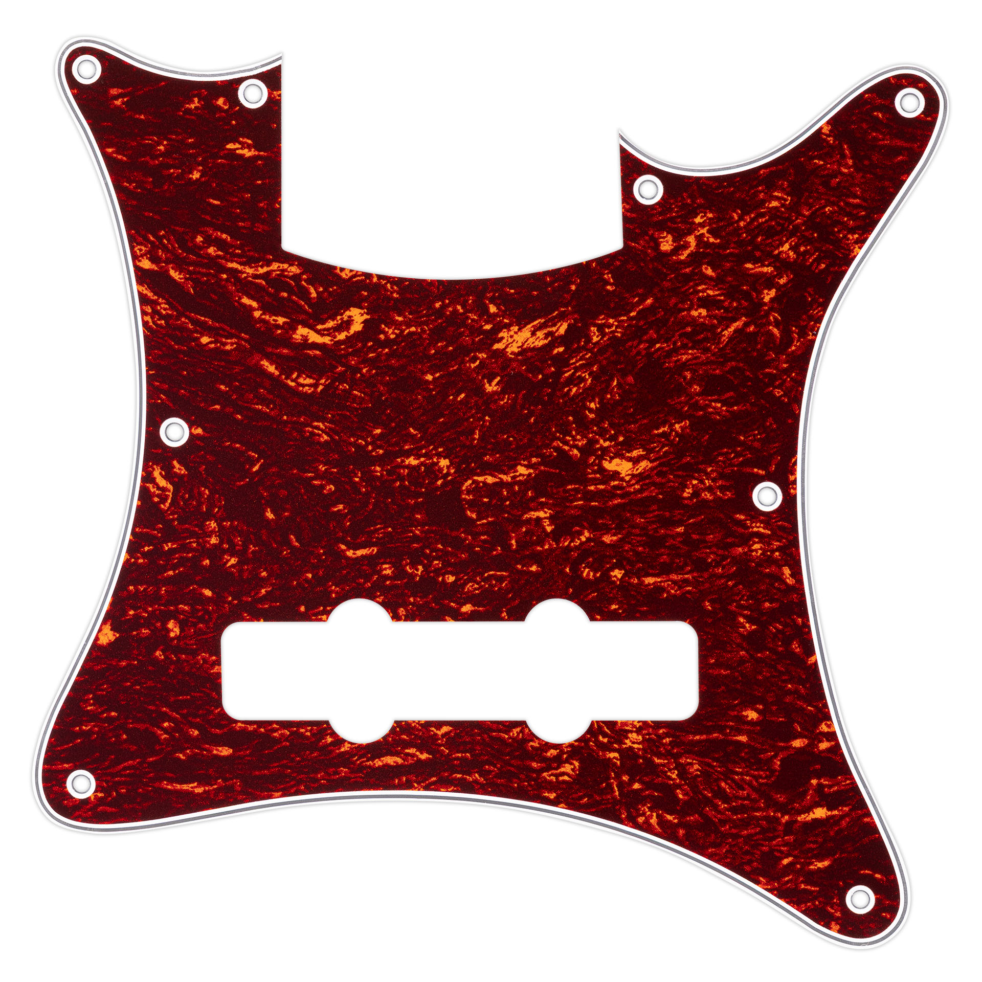 Warwick Parts - Streamer CV Bass Pickguard - 5-String - Tortoise