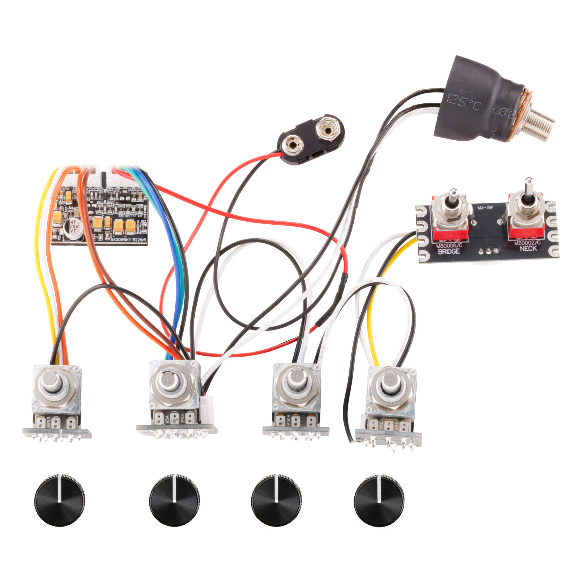 Sadowsky Parts - MetroExpress Complete Electronics for Vintage M/J-Style Bass
