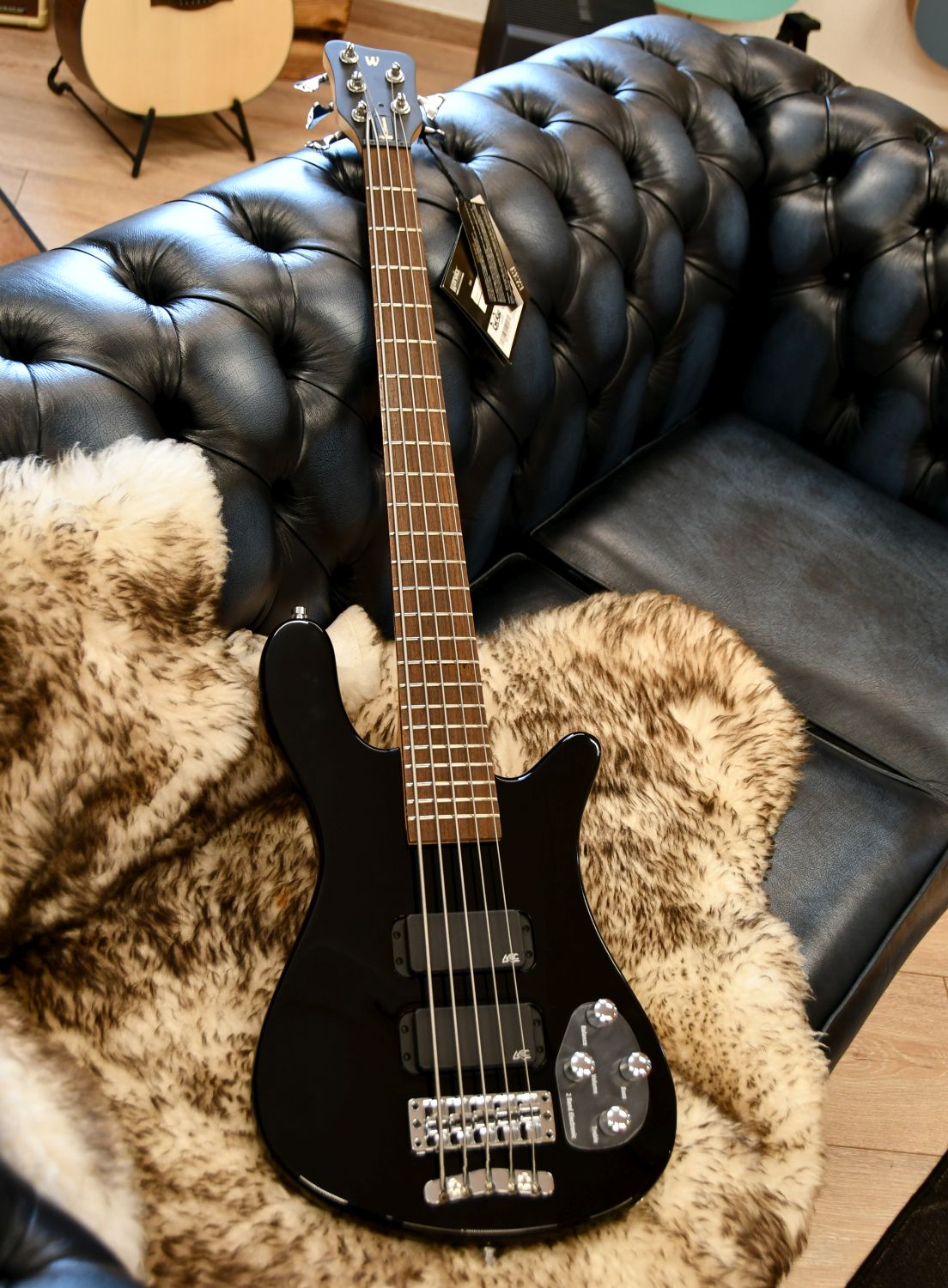 Warwick RockBass Streamer Standard, 5-String - Solid Black High Polish