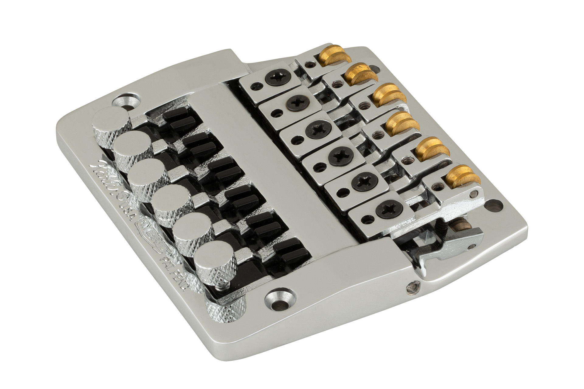 Kahler 7330 - Hybrid Fixed Bridge (Fine Tuning, Brass Saddles) - Chrome