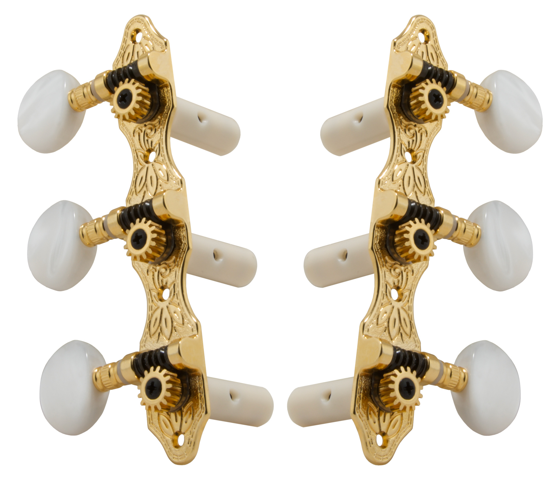 Grover 306G Deluxe Classic Guitar Machines - Guitar Machine Heads, 3 + 3 - Gold