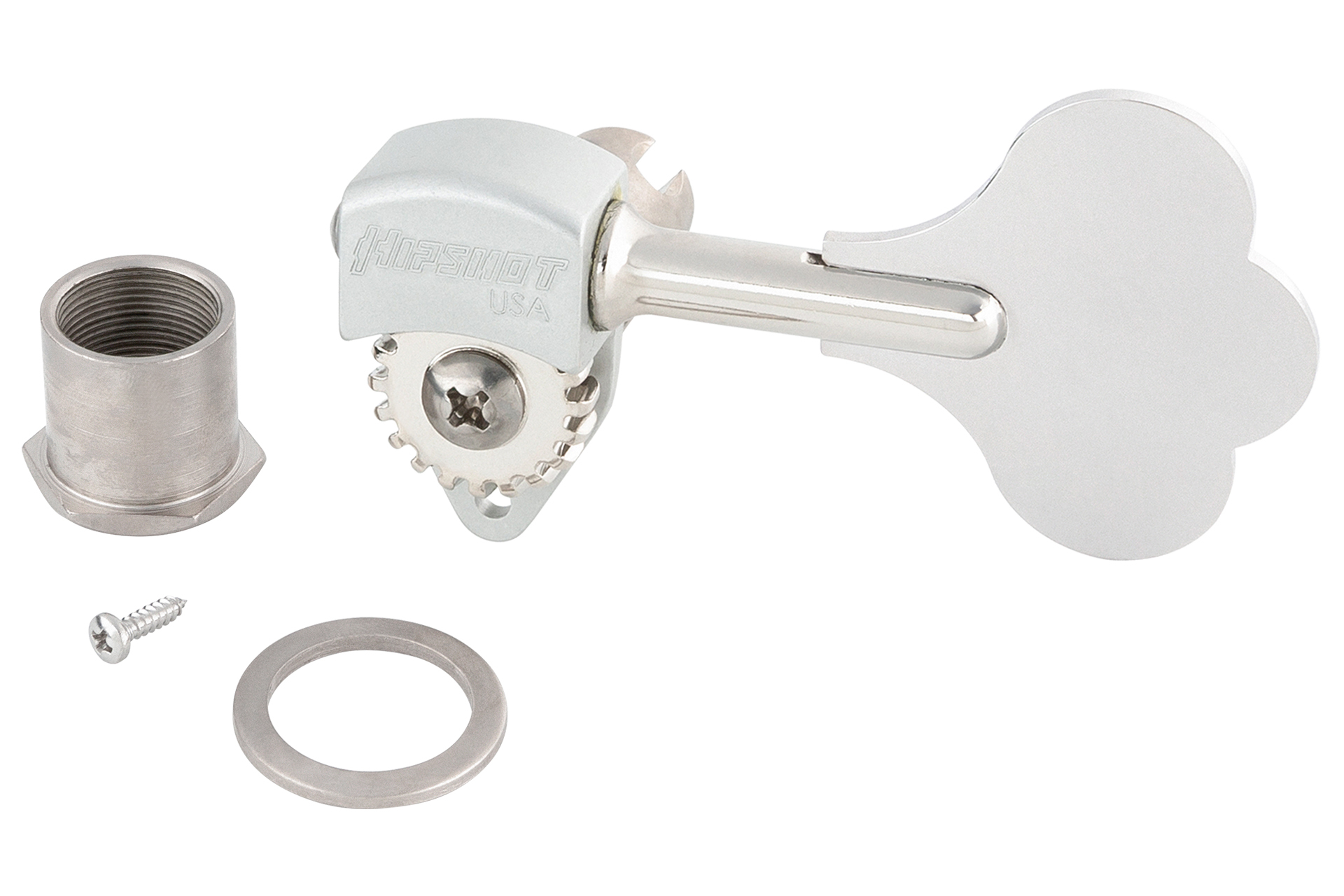 Sadowsky/Hipshot - Ultralite Bass Machine Head with Open Gear, Left (Bass) Side - Chrome
