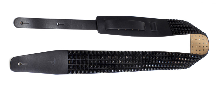 Perri's 7112 Black Studded Leather Gurt / Nieten