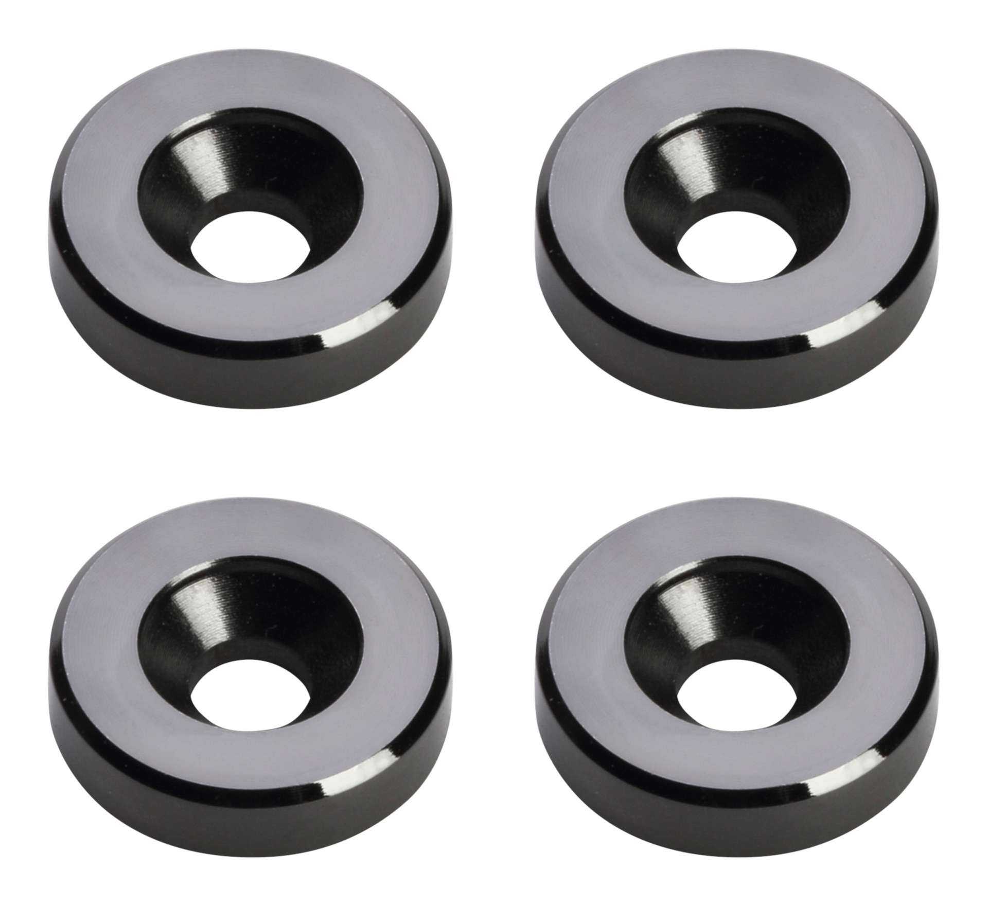 Sadowsky Parts - Bushing for Bolt-on Neck, 4 mm, 4 pcs. - Black