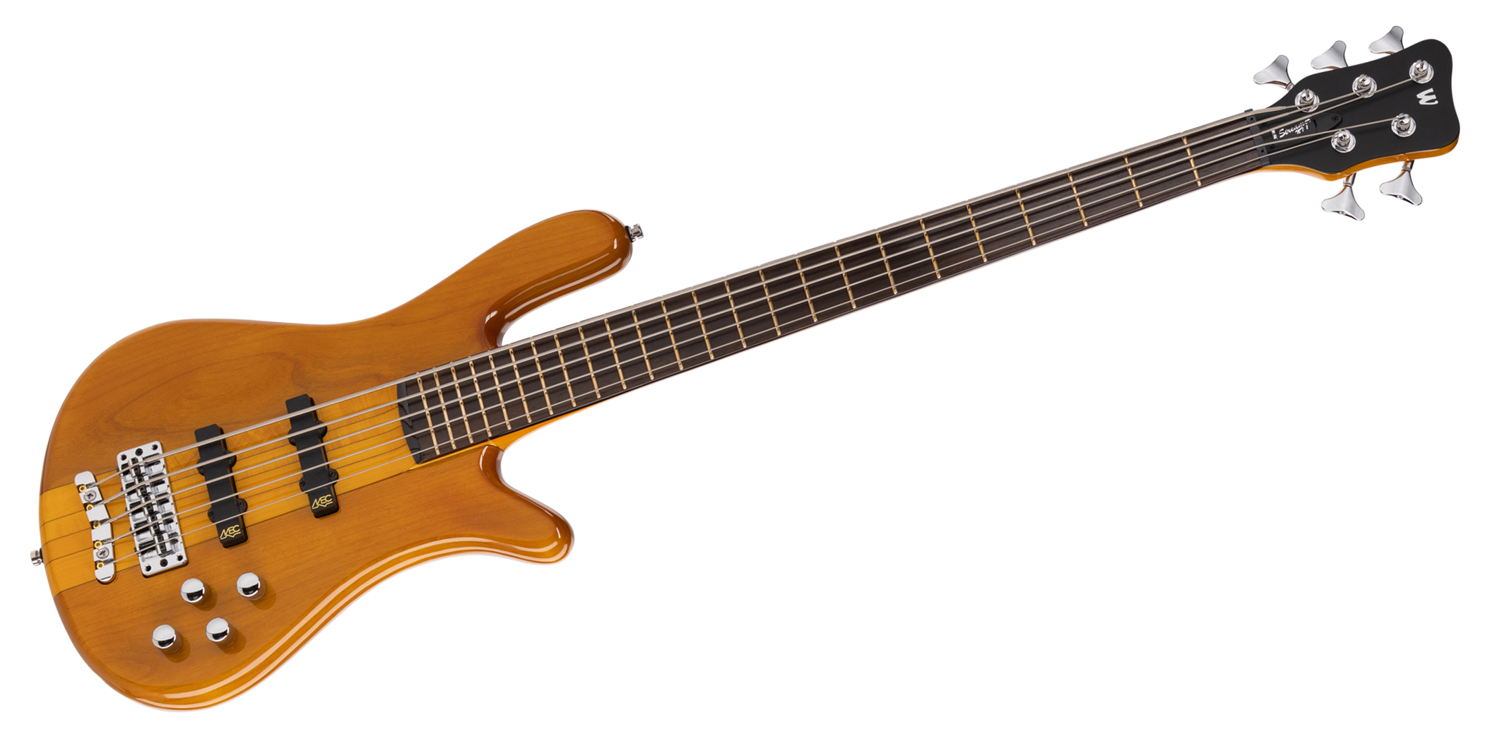 Warwick RockBass Streamer NT I, 5-String - Honey Violin Transparent High Polish