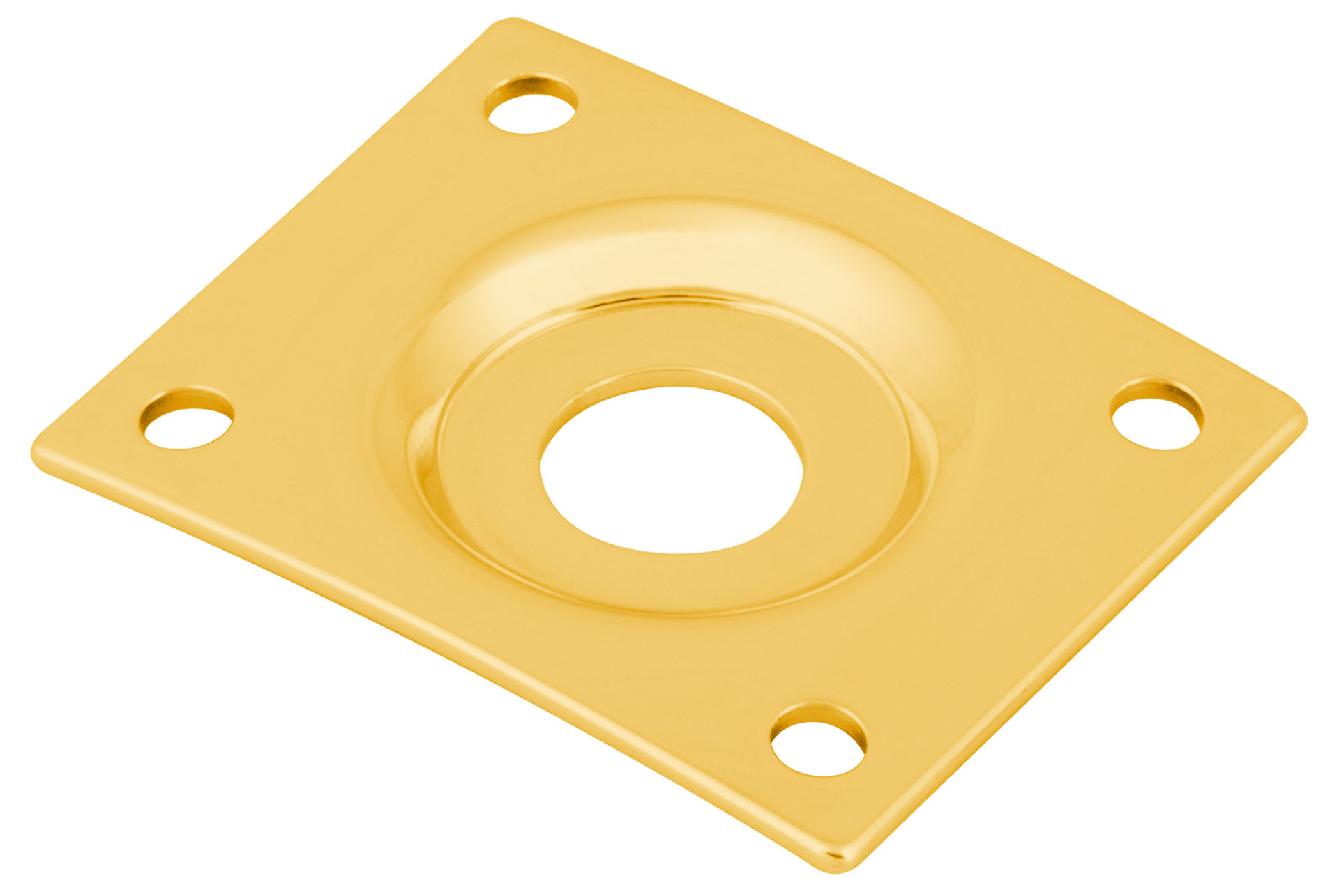 Framus & Warwick Jack Plate, Rectangular - Gold