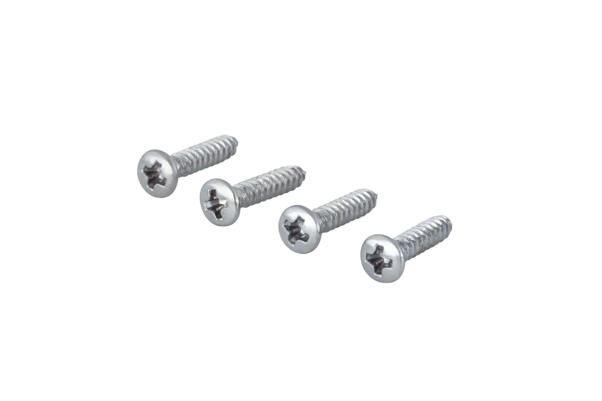 Framus & Warwick Parts - Countersunk Screw for String Retainer, 2.2 mm x 13 mm, 4 pcs. - Chrome
