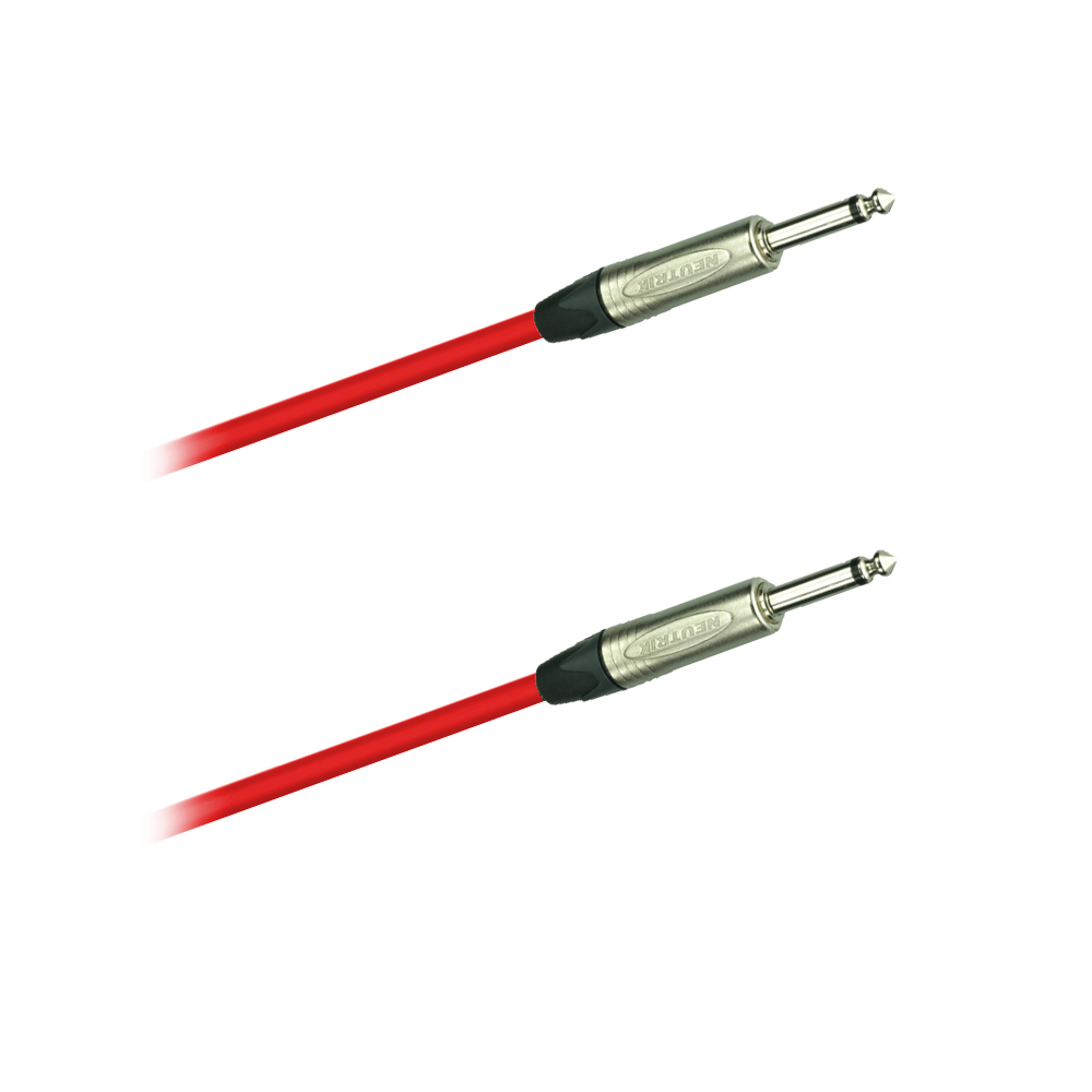 DREITEC 16280 Instrumentenkabel 5 m, Neutrik, NP2X - NP2X, rot