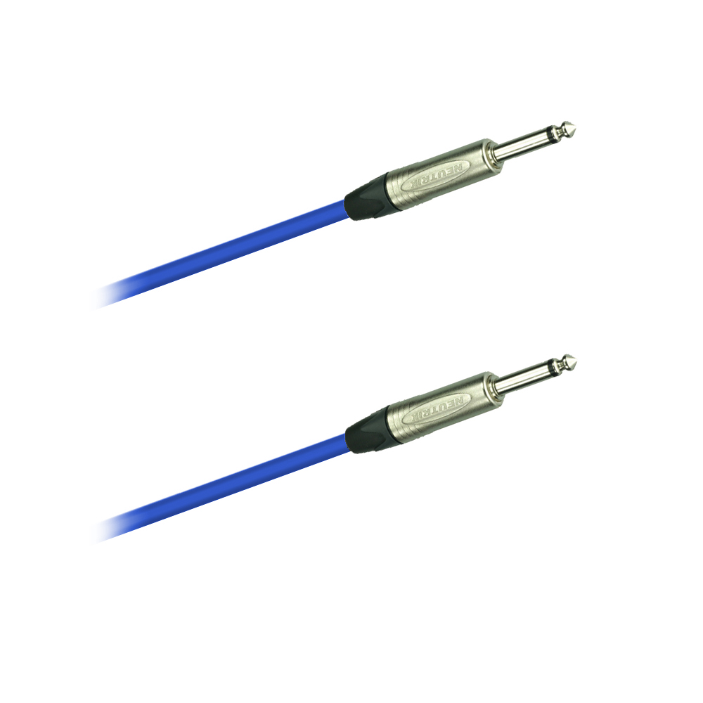 DREITEC 16280 Instrumentenkabel 5 m, Neutrik, NP2X - NP2X, blau
