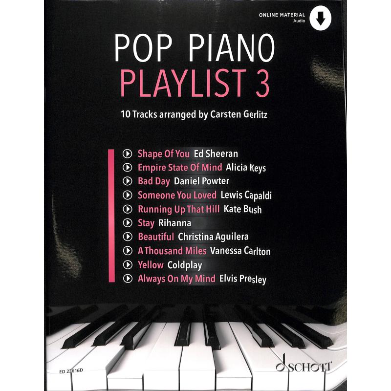 Gerlitz: Pop Piano Playlist 3 - Noten Klavier - ED 23616D