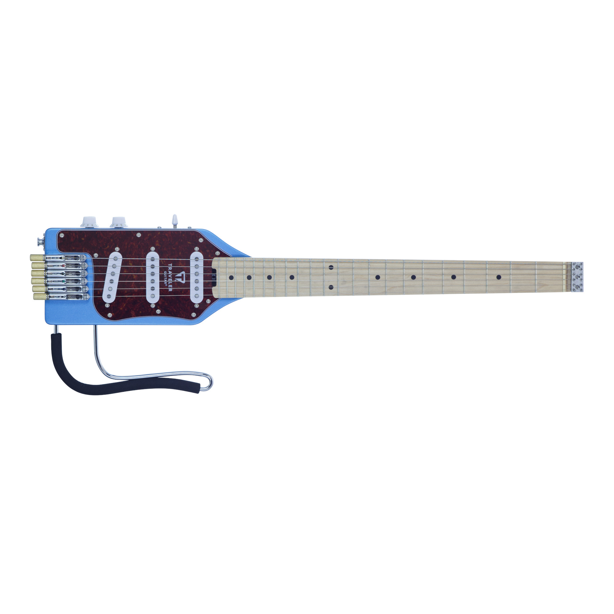 Traveler Guitar - Ultra-Light Electric Deluxe - Satin Blue Metallic