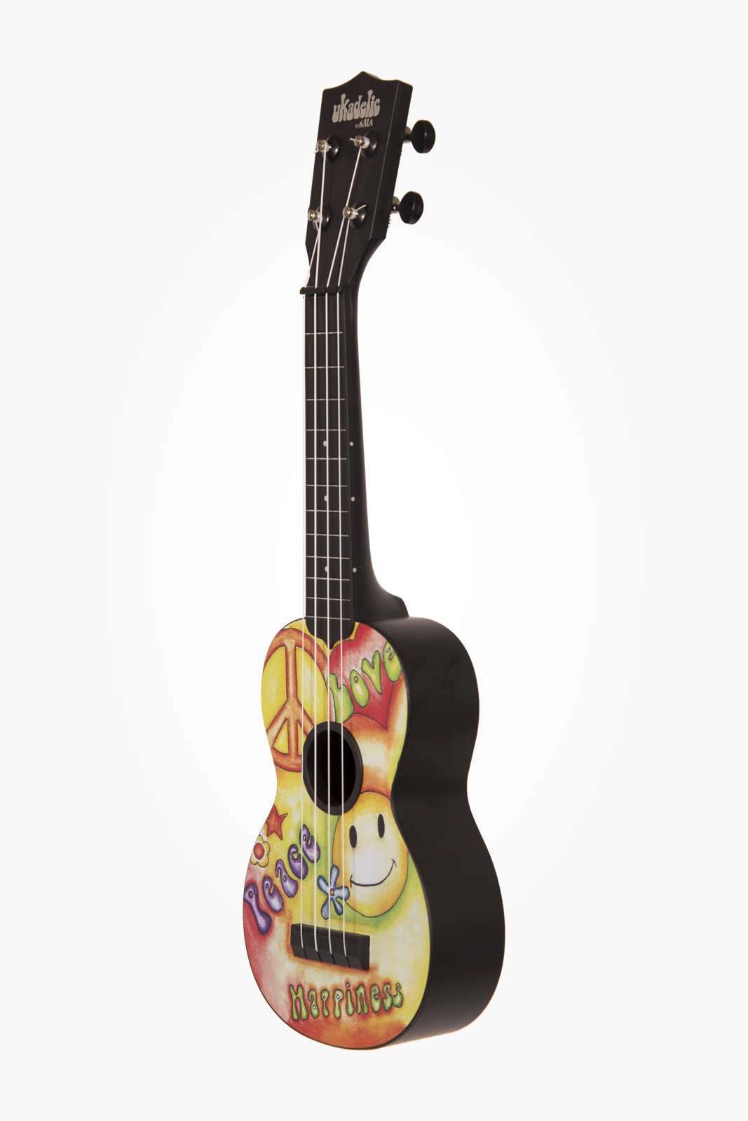 KALA Ukadelic KA-SU-PEACE - Peace Love Soprano Ukulele + Tasche