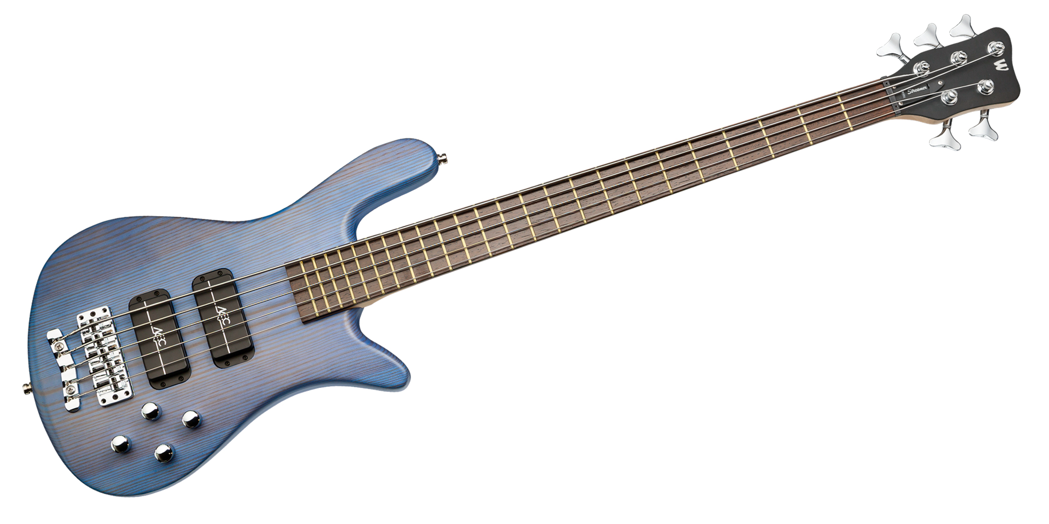 Warwick RockBass Streamer Standard, 5-String - Ocean Blue Transparent Satin