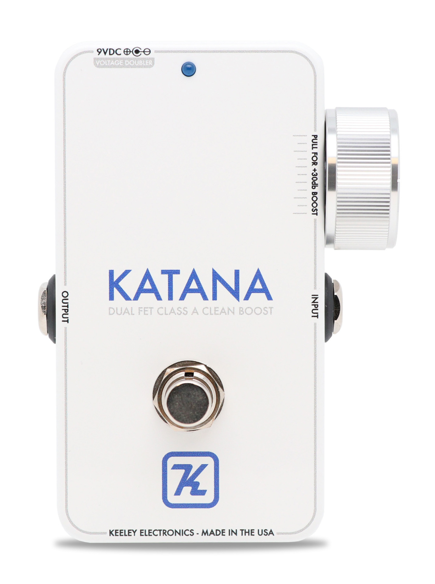 Keeley Katana Clean Boost - "Throwback White" Edition