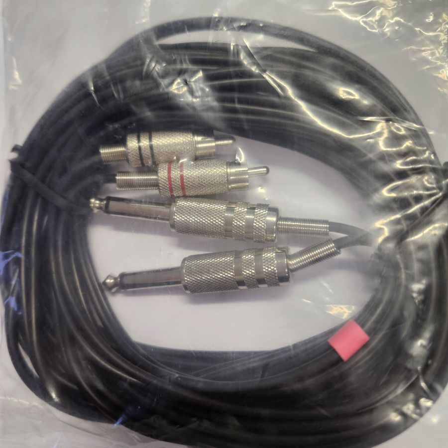 DREITEC 19650 Audiokabel 5 m, 2x Cinch/2x Klinke