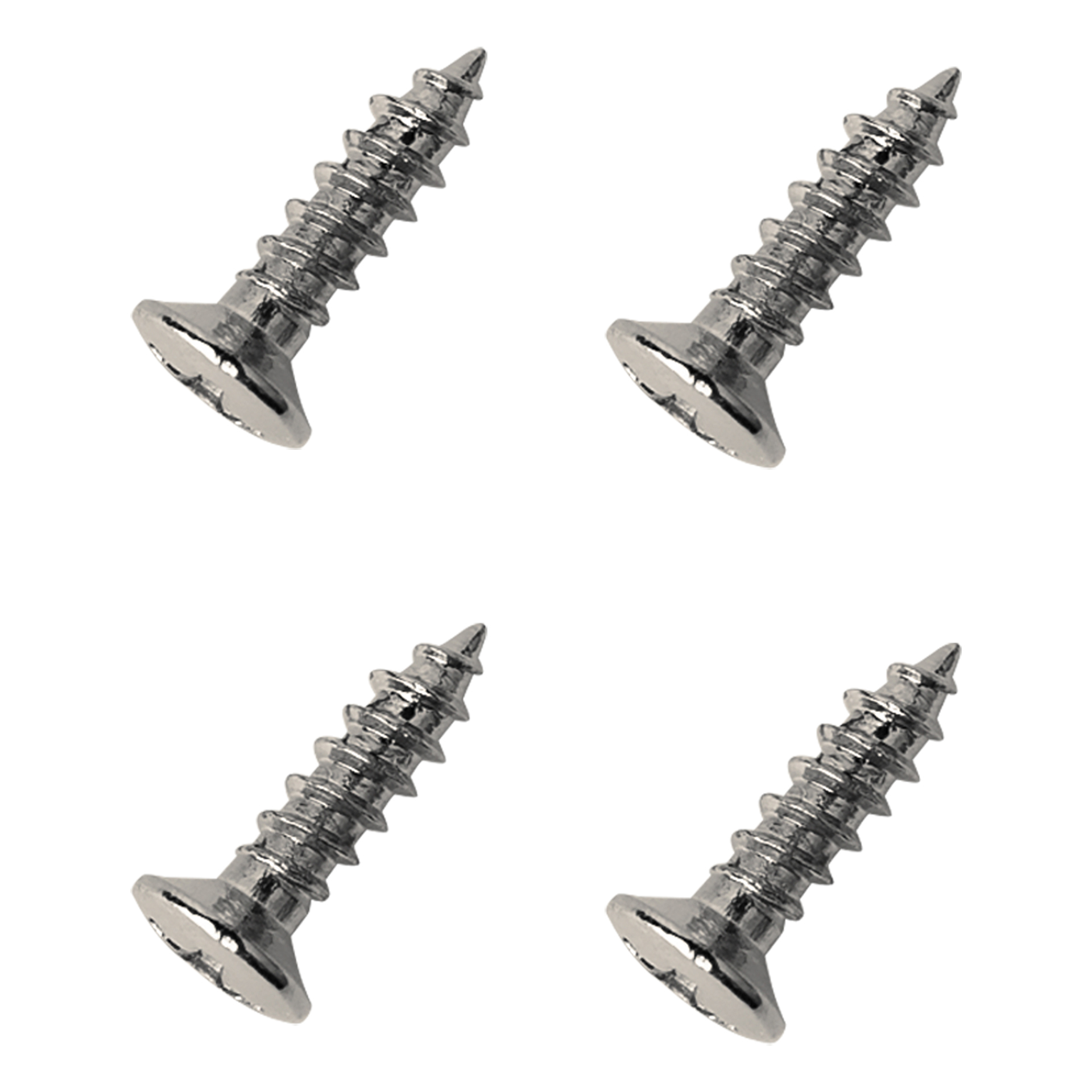 Framus & Warwick Parts - Countersunk Screw for Jack Plates & Pickguards, 3 x 12 mm, 4 pcs. - Stainless Steel