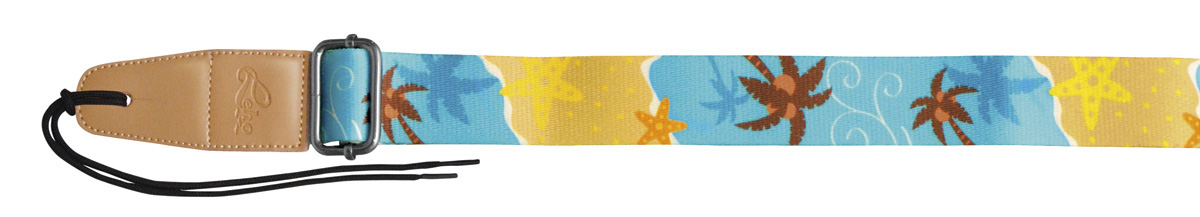 LEHO LH-STR-TBAD Ukulele Gurt - Tropical Beaches Adventure