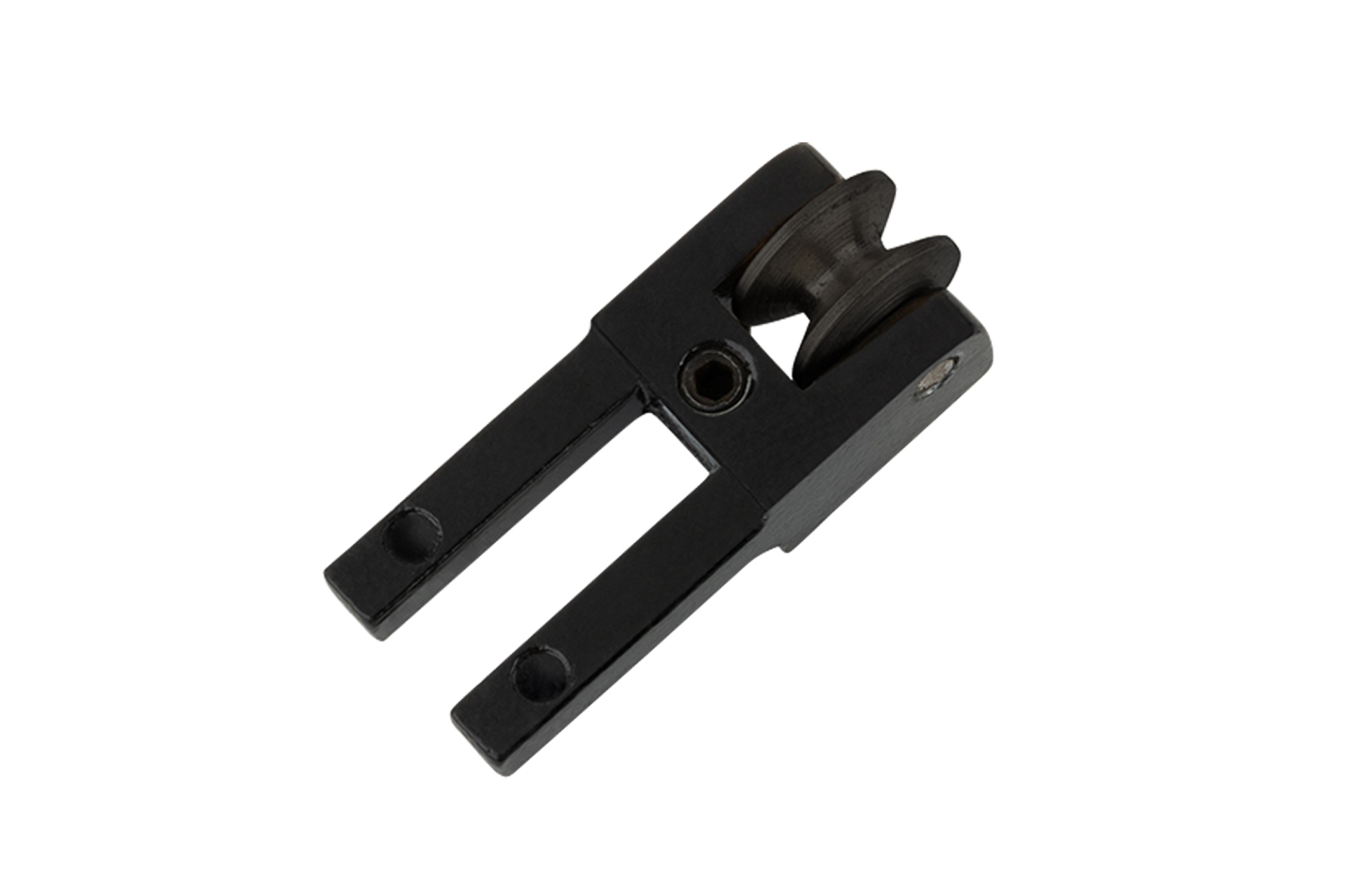 Kahler Guitar Saddle Fork - Wide Teflon Roller, Black Krome