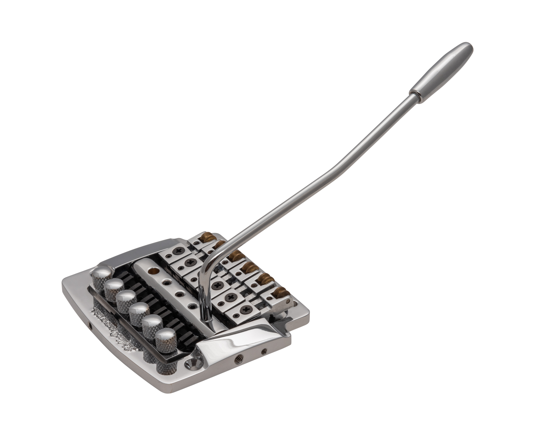 Kahler 2320 - Flat Mount Guitar Tremolo (Brass Cam / Brass Saddles) - Chrome