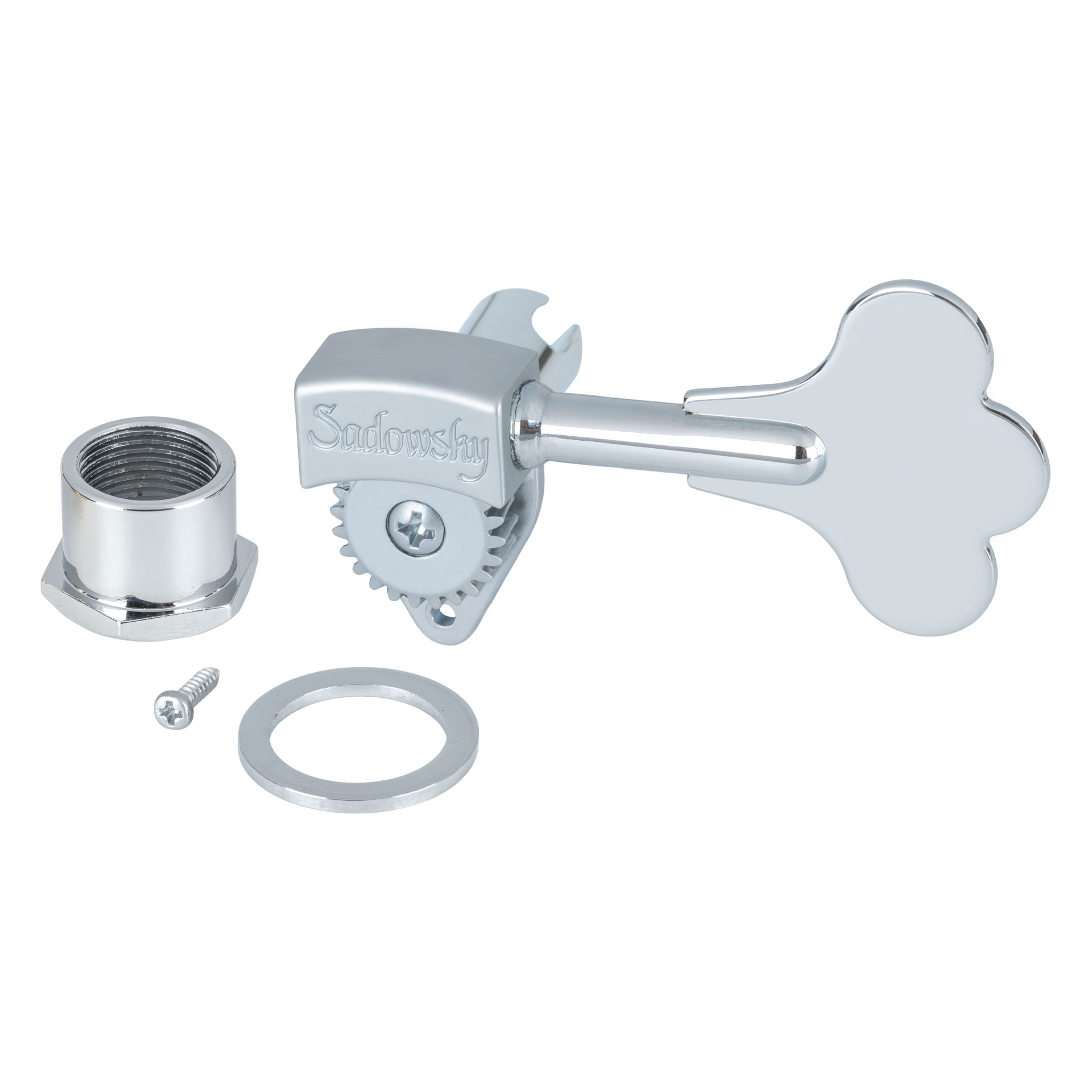 Sadowsky Parts - Ultra-Light Machine Head with Open Gear, Left (Bass) Side - Chrome