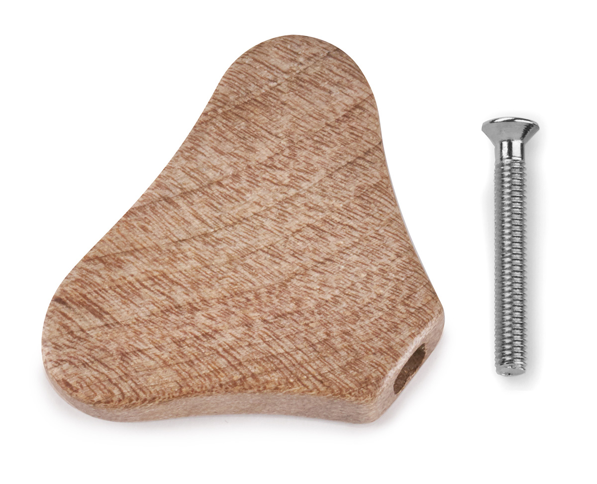 Warwick Parts - Wooden Peg for Warwick Machine Heads - Walnut Burl (with Chrome Screw)