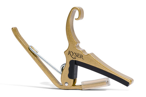 KYSER Kapodaster Quick-Change Capo Akustikgitarre, gold