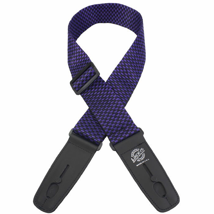 Lock-It Strap 2" Poly Pro (LIS 010 P2-PRCHK), Checker Purple/Black