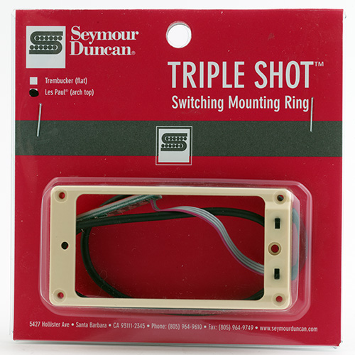 Seymour Duncan STS-2B - Triple Shot, Bridge Switching Mounting Ring, Arched - Cream
