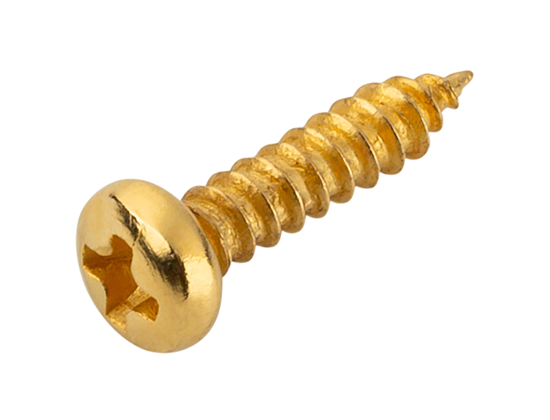 Framus & Warwick Parts - Wood Screw for Machine Heads 2.2 mm x 9.5 mm, 6 pcs., - Gold