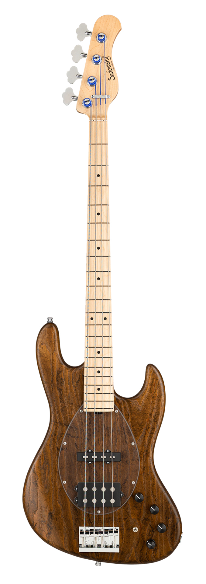Sadowsky MetroLine 21-Fret Vintage M/J Bass, Swamp Ash Body, Maple Fingerboard, 4-String - Antique Tobacco Transparent Satin