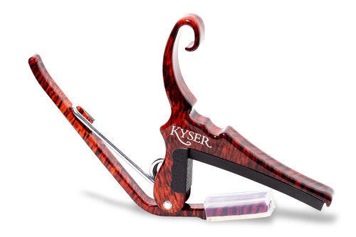 KYSER Kapodaster Quick-Change Capo Akustikgitarre, Rosewood