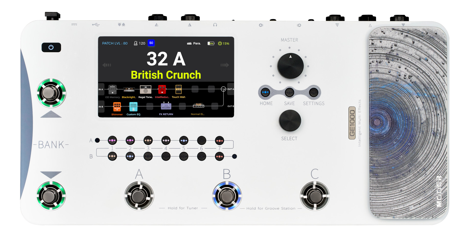 Mooer GE1000 - Amp Modeling & Multi Effects, White