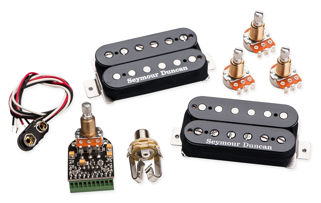 Seymour Duncan AHB-10s - Blackouts Coil Pack System, Active Humbucker Set - Black