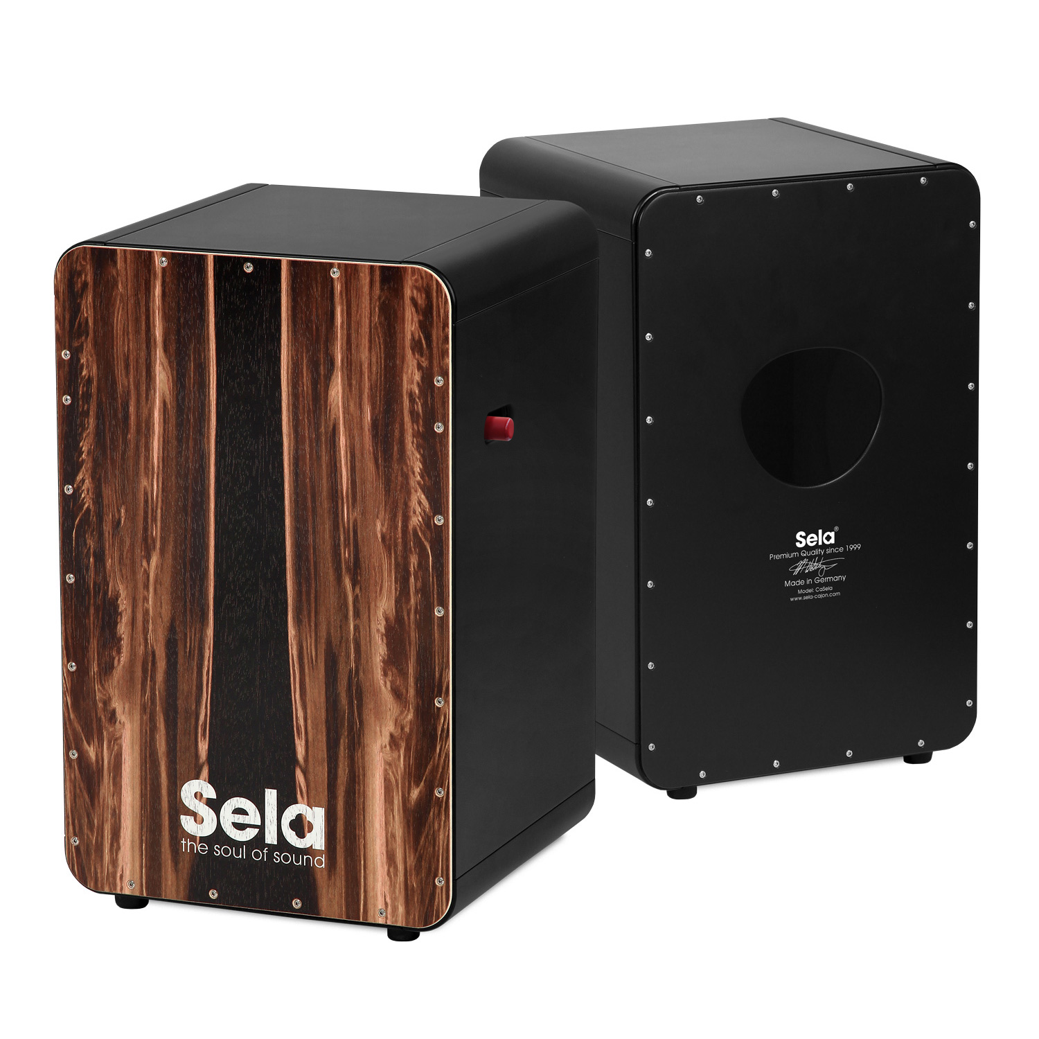 SELA SE107 Cajon CaSela Black Pro Dark Nut