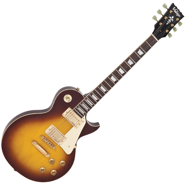 VINTAGE Reissued V100TSB E-Gitarre, Tobacco Sunburst