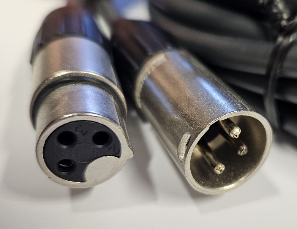 DREITEC 13060 Lautsprecherkabel 20m, 2x 2,5mm, XLR-Stecker - XLR Kupplung