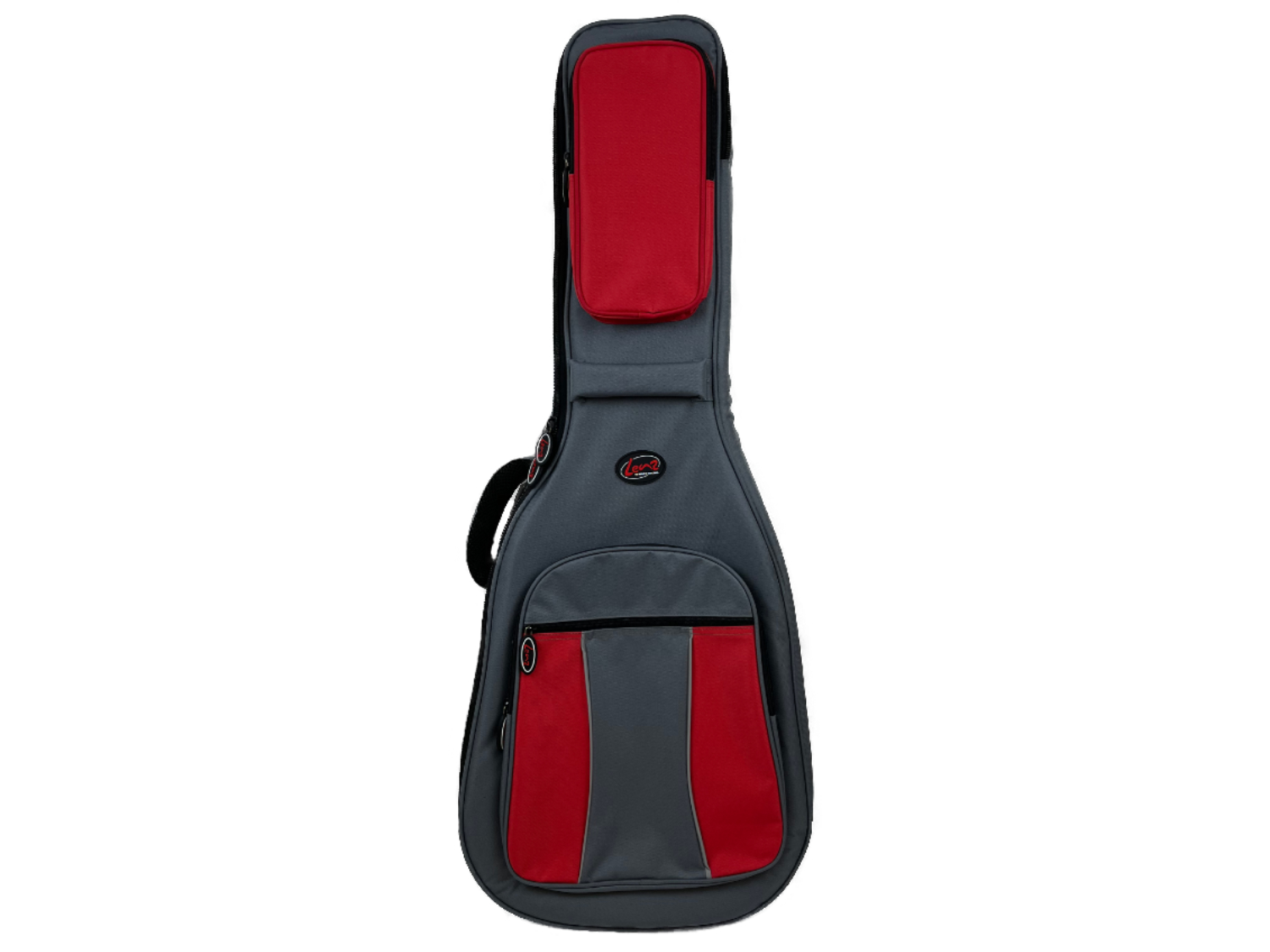 LENZ FMB-CG20GRR Gigbag für Konzertgitarre 4/4, grau/rot