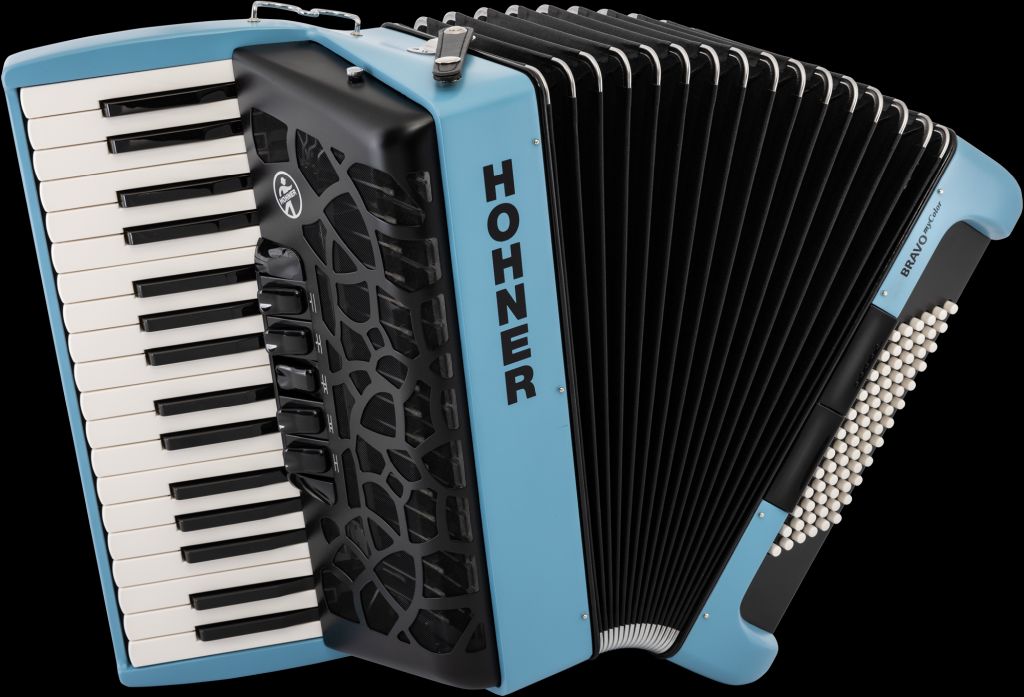 HOHNER Akkordeon Bravo III 72 sky, myColor, silent key