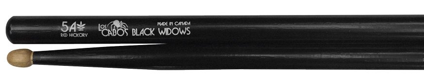 Los Cabos RED Hickory 5A Black Widows Acorn Tip