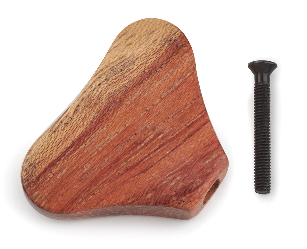 Warwick Parts - Wooden Peg for Warwick Machine Heads - Swirly Bubinga (with Black Screw)