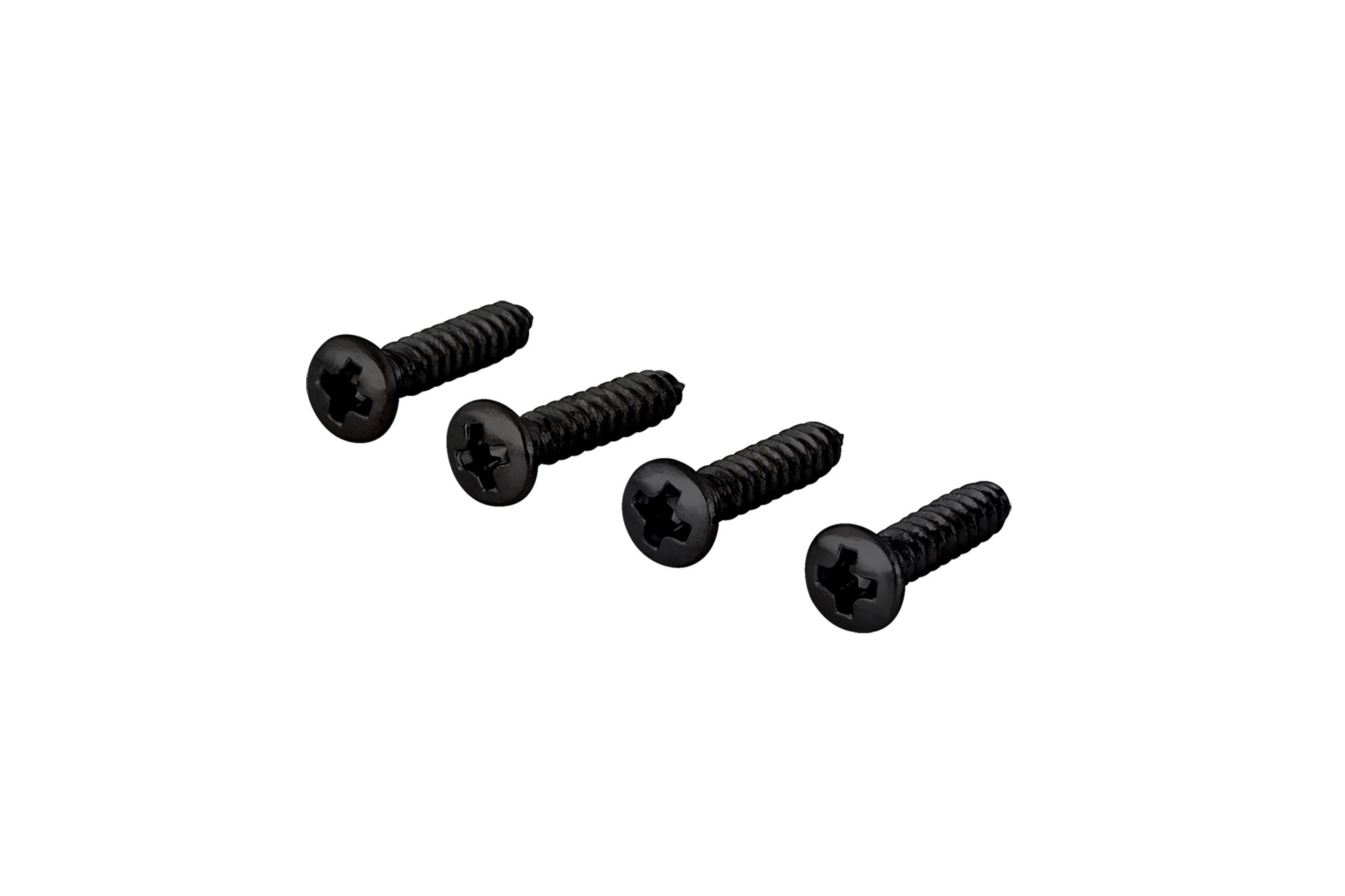 Framus & Warwick Parts - Countersunk Screw for String Retainer, 2.2 mm x 13 mm, 4 pcs. - Black