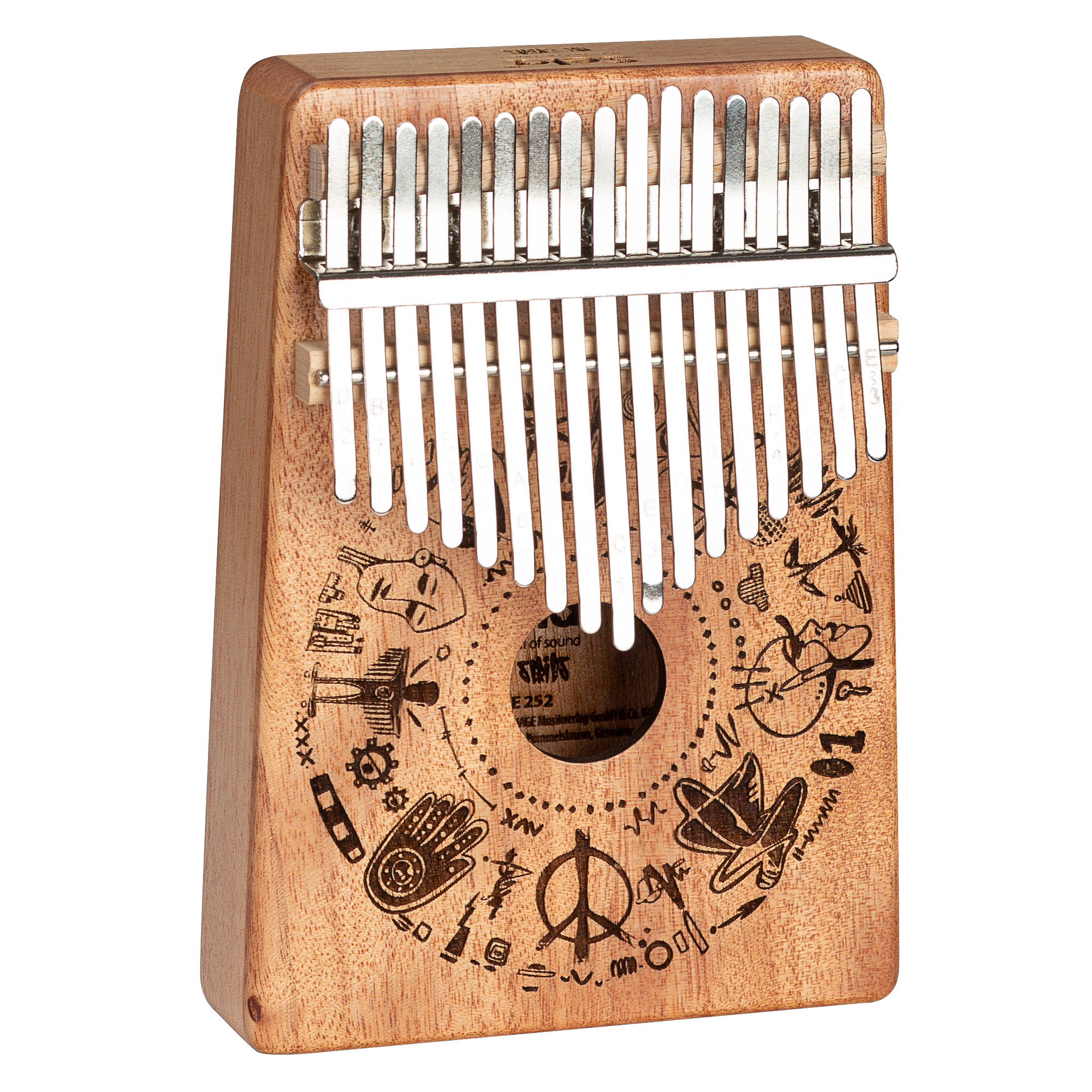 SELA SE252 Art Series Kalimba 17 Free Spirit