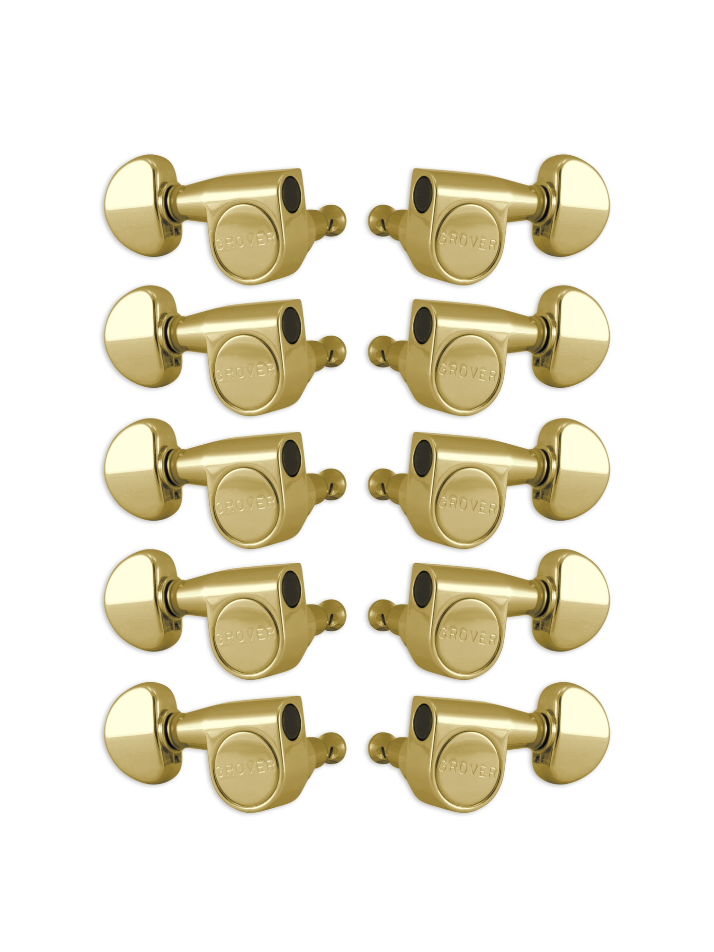 Grover 210G Pedal Steel Guitar Machines - Pedal Steel Guitar Machine Heads, 5 + 5 - Gold