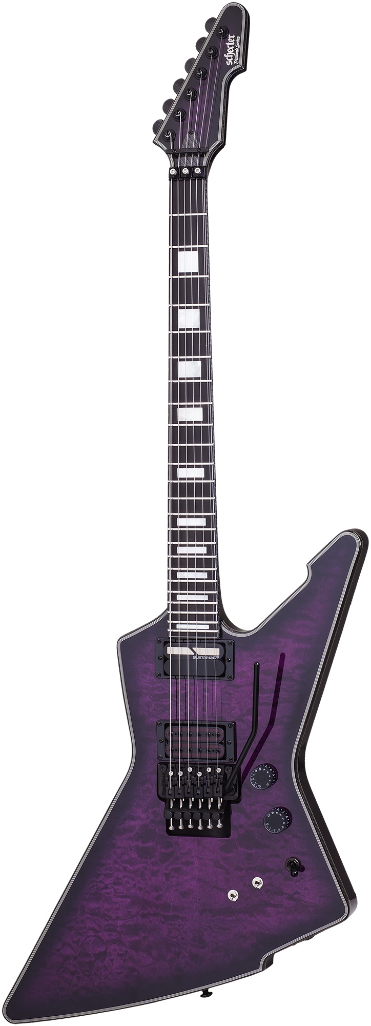 SCHECTER E-Gitarre E-1 FR S Special Edition, Trans Purple Burst